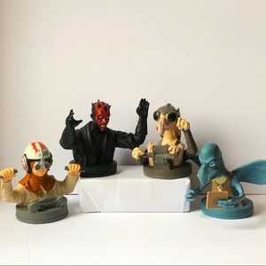 STAR WARS Episode 1 vinyl topper figures EUC